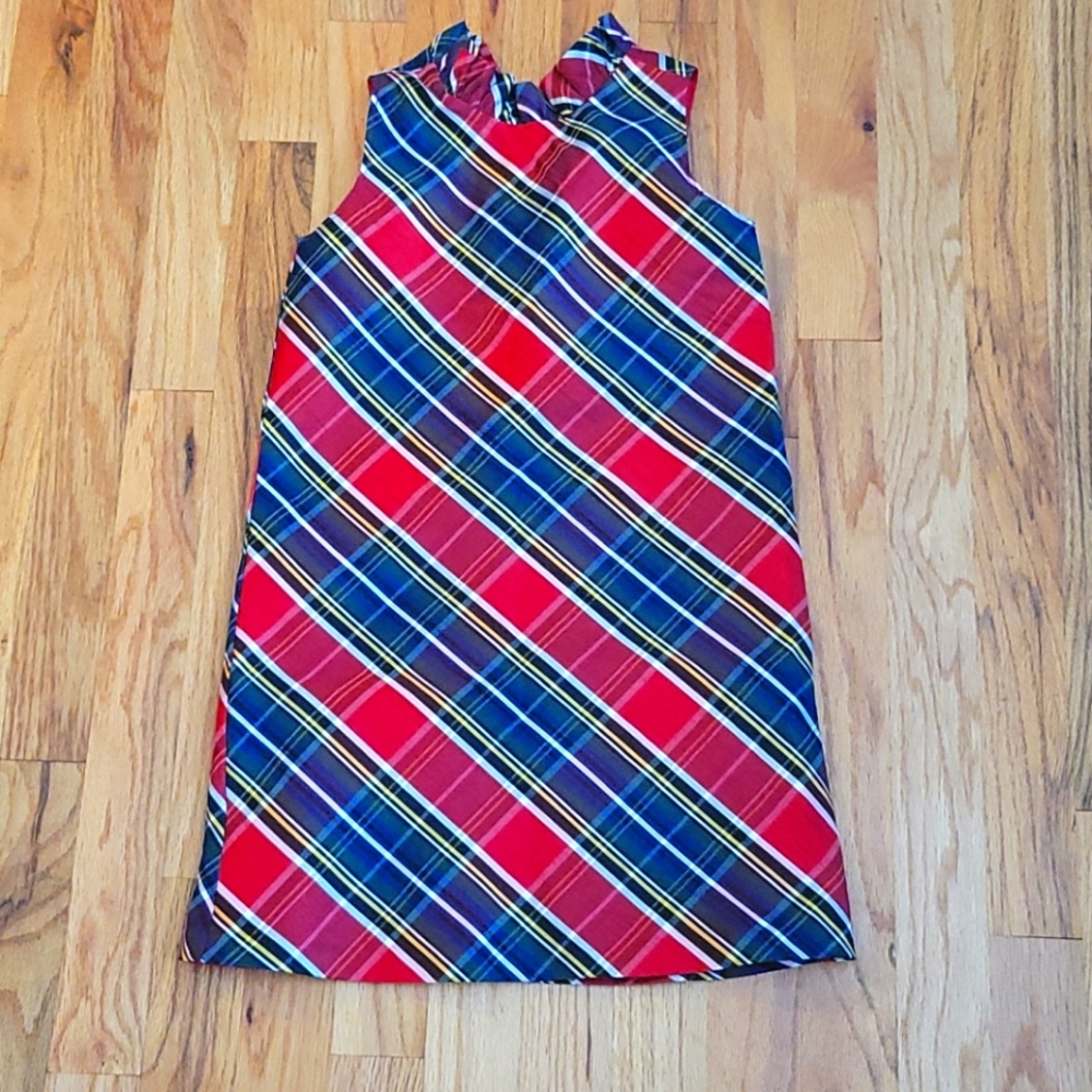 Girls Holiday Tartan Plaid Dress